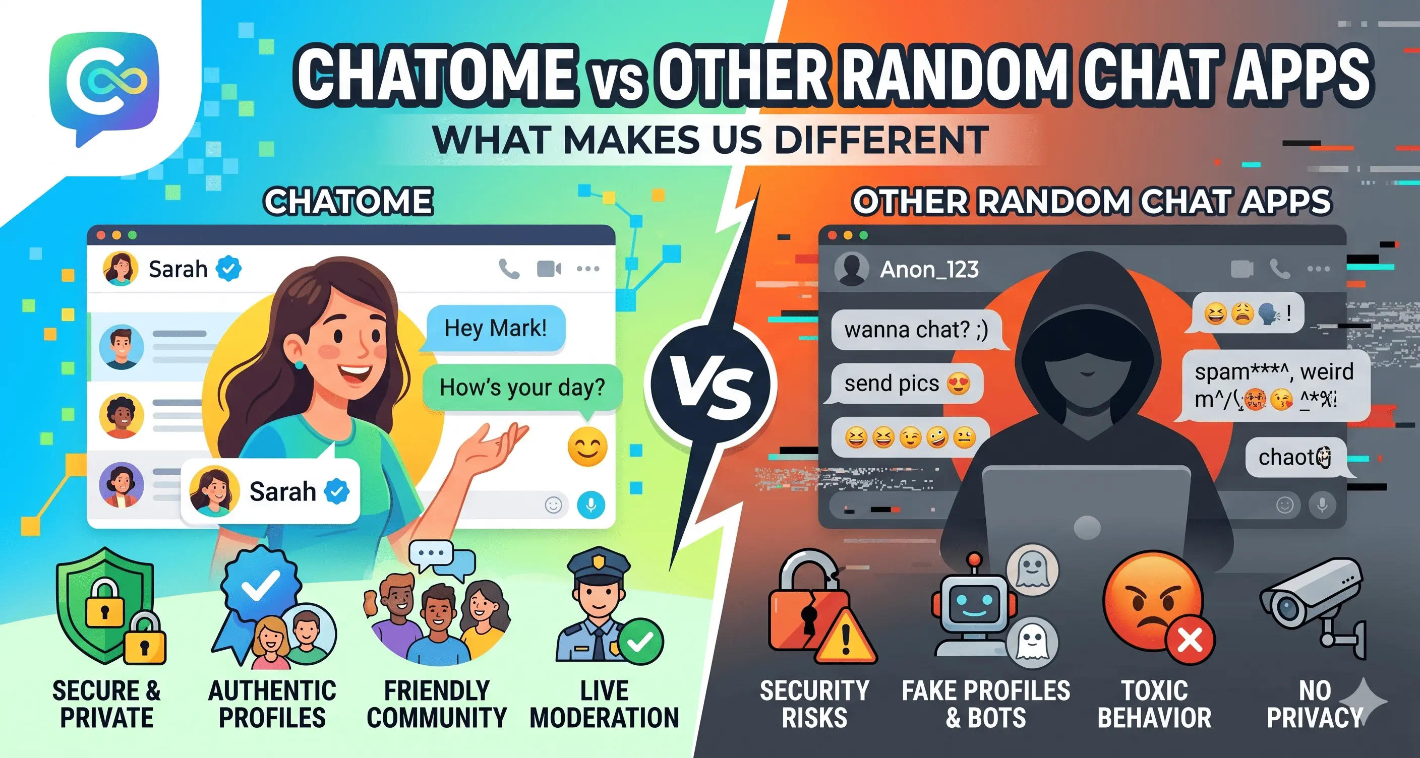 Chatome vs Other Random Chat Apps: What Makes Us Different