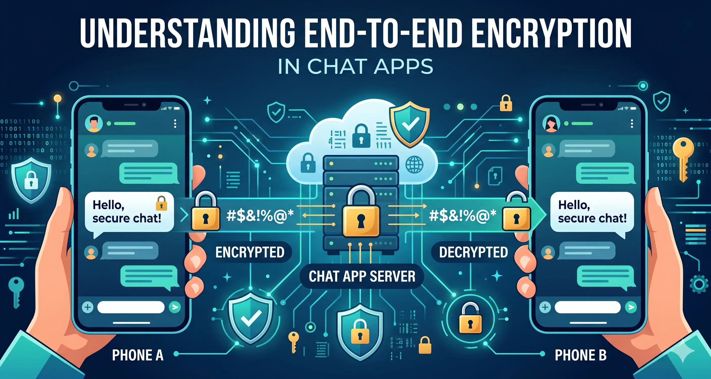 Understanding End-to-End Encryption in Chat Apps