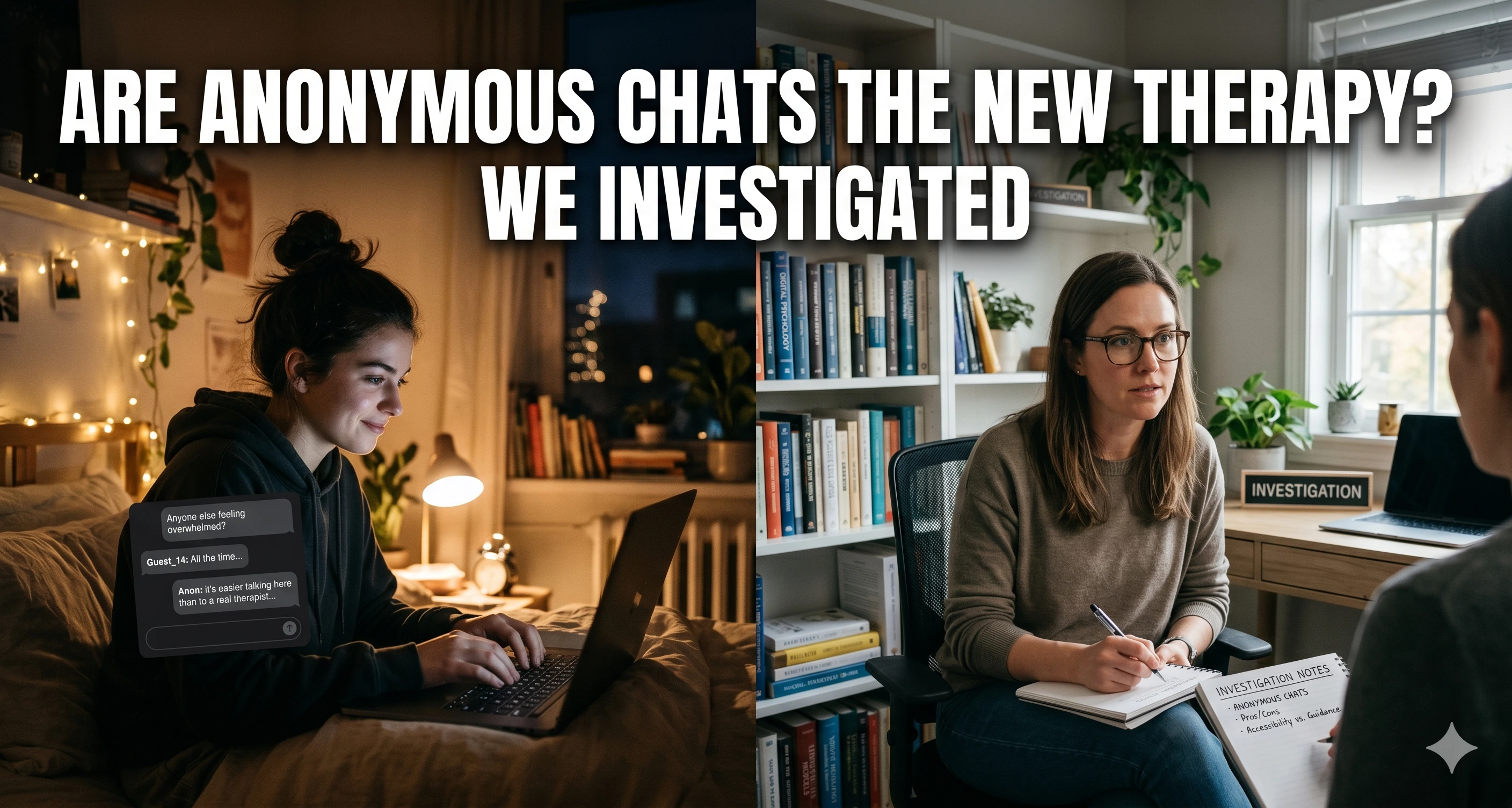 Are Anonymous Chats the New Therapy? We Investigated